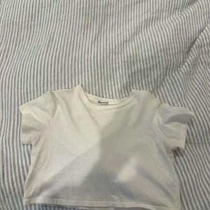 Reformation White Crop Top